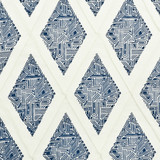 Denton 3 Indigo by Aoc Designer Fabric COLOR MY WINDOW BLUE/NAVY 80%SVI 20%POL INDIA Horizontal: 3.125 and Vertical: 5.875 54 in - Swanky Fabrics -