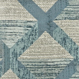 Fiasco 1 Harbor by Stout Designer Fabric COMFORTABLE LIVING BREEZE/INDIGO 41%SVI 21%BAM 19%COT 11%POL 8%LIN INDIA Horizontal: 13.5 and Vertical: 12 55 in - Swanky Fabrics -