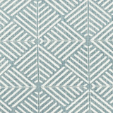 Negroni 3 Blue/White by Aoc Designer Fabric COMFORTABLE LIVING BREEZE/INDIGO 42%POL 20%COT 19%SVI 19%LIN %VEMB INDIA Horizontal: 3.375 and Vertical: 3.125 51 in - Swanky Fabrics -