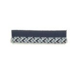 Banport 3 Denim by Stout Designer Trim METROPOLITAN TRIM 70%SVI 30%POL CHINA Horizontal: 0 and Vertical: 0 0.38 in - Swanky Fabrics -