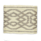 Birkhoff 2 Stone by Stout Designer Trim TREND ALERT TRIM 41%COT 34%LIN 22%SVI 3%POL CHINA Horizontal: 2.75 and Vertical: 0 2.38 in - Swanky Fabrics -