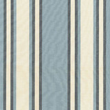 Seneca Cotton Stripe Chambray/ Indigo 62980 by Schumacher Designer Fabric PERENNIAL FAVORITES COTTON 100% INDIA MARTINDALE 7,500 </p><p>Repeat: Horizontal: 6 3/4" (17CM) and Vertical: 54 - Swanky Fabrics -