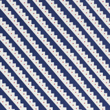 Zeppelin Blue 178022 by Schumacher Designer Fabric CLUB CAVALIER COTTON 100% UNITED STATES OF AMERICA WYZENBEEK 15,000 </p><p>Repeat: Horizontal: 5 1/2" (14CM) and Vertical: 5 1/2" (14CM) 55.25 - Swanky Fabrics -