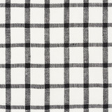 Pauline Check Casement Blackwork 72070 by Schumacher Designer Fabric VOGUE LIVING LINEN 100% INDIA </p><p>Repeat: Horizontal: 2" (5CM) and Vertical: 2" (5CM) 53 - Swanky Fabrics -