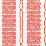 Coralline Red 177783 by Schumacher Designer Fabric NAUTILUS LINEN 55% COTTON 45% UNITED STATES OF AMERICA WYZENBEEK 15,000 </p><p>Repeat: Horizontal: 35 3/4" (91CM) and Vertical: 25" (64CM) 54 - Swanky Fabrics -