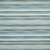 Fremont Indoor/Outdoor Blue 79190 by Schumacher Designer Fabric INDOOR/OUTDOOR PRINTS & WOVENS V POLYPROPYLENE 58% POLYESTER 32% ITALY MARTINDALE 30,000 </p><p>Repeat: Horizontal: 1" (3CM) and Vertical: 13 3/4" (35CM) 55 - Swanky Fabrics -