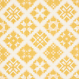 Tristan Patchwork Yellow 76762 by Schumacher Designer Fabric FOLK ART COTTON 85% ACRYLIC 15% ITALY </p><p>Repeat: Horizontal: 13 1/2" (34CM) and Vertical: 13 1/2" (34CM) 53.25 - Swanky Fabrics -
