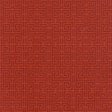 Chinois Fret Oxblood / Lacquer 54951 by Schumacher Designer Fabric ESSENTIALS: SMALL-SCALE UPHOLSTERY I COTTON 95% POLIAMMIDIC 5% FRANCE MARTINDALE 36,000 </p><p>Repeat: Horizontal: 4 1/2" (11CM) and Vertical: 2 3/8" (6CM) 56 - Swanky Fabrics -