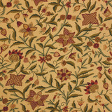 Somerset Crewel Red/Green 50470 by Schumacher Designer Fabric PERENNIAL FAVORITES COTTON 96% WOOL 4% INDIA WYZENBEEK 14,000 </p><p>Repeat: Horizontal: 49 " (124CM) and Vertical: 42 1/2" (108CM) 51 - Swanky Fabrics -
