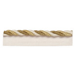 Farleigh Lipcord Champagne 63184 by Schumacher Designer Trim SOMERSET TRIMMINGS COTTON 55% POLYESTER 24% AUSTRALIA </p><p>Repeat: Horizontal: and Vertical: 0.5 - Swanky Fabrics -