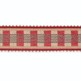 Lucinda Braid 7/8" Khaki/Cranberry/Black B220-9 by Schumacher Designer Trim SCHUMACHER TRIM PROGRAM SILK 100% UNITED STATES OF AMERICA </p><p>Repeat: Horizontal: and Vertical: 1.75 - Swanky Fabrics -
