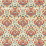 Noteworthy Pimento by Kasmir Designer Fabric 1468 100% Polyester
 INDIA </p><p>Repeat: Horizontal: 13 4/8 inches and Vertical: 18 inches 54 - Swanky Fabrics -