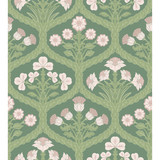 Floral Kingdom Bslip/Leaf by Cole & Son Designer Wallcovering COLE & SON PEARWOOD PAPER - 100% United Kingdom Horizontal: 27 and Vertical: 29.9 27 - Swanky Fabrics -
