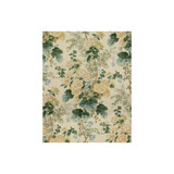 Hollyhock Hdb Lemon/Aqua by Lee Jofa Designer Fabric LINEN - 100% Thailand Horizontal: 49 and Vertical: 40.25 49 - Swanky Fabrics -