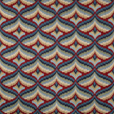 Giles Embroidery Red/Blue by Lee Jofa Designer Fabric MANOR HOUSE SPUN VISCOSE - 51%;COTTON - 39%;SPUN POLYESTER - 10% India Horizontal: 8.5 and Vertical: 6.22 51 - Swanky Fabrics -