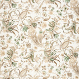 Paisley Passion Brow/Gree by Lee Jofa Designer Fabric PAOLO MOSCHINO FABRICS LINEN - 67%;COTTON - 33% United Kingdom HEAVY Horizontal: 34.25 and Vertical: 24.41 51.97 - Swanky Fabrics -