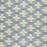 Via Krupp Blue/Ecru by Lee Jofa Designer Fabric PAOLO MOSCHINO FABRICS LINEN - 67%;COTTON - 33% United Kingdom HEAVY Horizontal: 9.06 and Vertical: 6.3 53.94 - Swanky Fabrics -