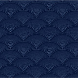 Feather Fan Midnight by Cole & Son Designer Wallcovering PAPER - 100% United Kingdom Horizontal: 7 and Vertical: 4 21 - Swanky Fabrics -