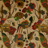 California Velvet Red/Cream by G P & J Baker Designer Fabric SIGNATURE VELVETS VISCOSE - 60%;COTTON - 30%;POLYESTER - 10% Italy Horizontal: 26.989 and Vertical: 28.368 53.978 - Swanky Fabrics -