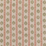 Alma Red/Green by G P & J Baker Designer Fabric COROMANDEL SMALL PRINTS LINEN - 100% India Horizontal: 7.683 and Vertical: 3.94 53.978 - Swanky Fabrics -