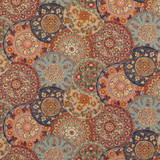 Imari Red/Indigo by G P & J Baker Designer Fabric CHIFU VISCOSE - 67%;LINEN - 33% United Kingdom HEAVY Horizontal: 53.978 and Vertical: 24.428 53.978 - Swanky Fabrics -