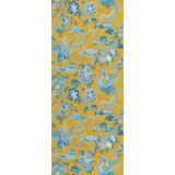 Chifu Ochre/Blue by G P & J Baker Designer Wallcovering SIGNATURE II WALLPAPERS NON WOVEN - 100% United Kingdom Horizontal: 20.488 and Vertical: 24.034 20.488 - Swanky Fabrics -