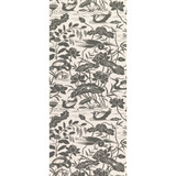 Heron & Lotus Flower Black/White by G P & J Baker Designer Wallcovering SIGNATURE II WALLPAPERS NON WOVEN - 100% United Kingdom Horizontal: 20.488 and Vertical: 25.216 20.488 - Swanky Fabrics -