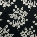 Bw1036 Black/White by Clarke And Clarke Designer Fabric CLARKE & CLARKE BLACK + WHITE VISCOSE - 67%;COTTON - 18%;POLYESTER - 15% Italy HEAVY Horizontal: 13.86 and Vertical: 24.41 55 - Swanky Fabrics -