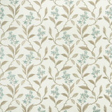 Melrose Duckegg by Clarke And Clarke Designer Fabric CLARKE & CLARKE HALCYON POLYESTER - 52%;COTTON - 48% India Horizontal: 17.32 and Vertical: 12.8 54 - Swanky Fabrics -