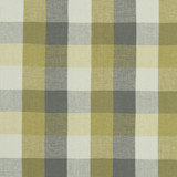 Austin Check Citron/Natural by Clarke And Clarke Designer Fabric CLARKE & CLARKE CASTLE GARDEN LINEN - 100% Turkey HEAVY Horizontal: 6.89 and Vertical: 7.68 53 - Swanky Fabrics -