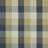 Austin Check Midnight by Clarke And Clarke Designer Fabric CLARKE & CLARKE CASTLE GARDEN LINEN - 100% Turkey HEAVY Horizontal: 6.89 and Vertical: 7.68 53 - Swanky Fabrics -