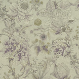 Sissinghurst Heather/Olive by Clarke And Clarke Designer Fabric CLARKE & CLARKE CASTLE GARDEN COTTON - 60%;LINEN - 40% Spain HEAVY Horizontal: 36.02 and Vertical: 23.62 55 - Swanky Fabrics -