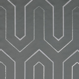 Gatsby Charcoal by Clarke And Clarke Designer Fabric CLARKE & CLARKE LUSSO POLYESTER - 100% India Horizontal: 6.42 and Vertical: 9.25 54 - Swanky Fabrics -