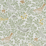 Bird Song Autumn by Clarke And Clarke Designer Fabric CLARKE & CLARKE LAND & SEA COTTON - 100% Turkey MEDIUM Horizontal: 17.99 and Vertical: 15.94 54 - Swanky Fabrics -