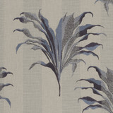 Palma Denim/Midnight by Clarke And Clarke Designer Fabric CLARKE & CLARKE EXOTICA POLYESTER - 52%;COTTON - 48% India Horizontal: 17 and Vertical: 12.875 54 - Swanky Fabrics -