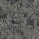Tropicale Charcoal by Clarke And Clarke Designer Fabric CLARKE & CLARKE EXOTICA POLYESTER - 63%;VISCOSE - 21%;COTTON - 16% India HEAVY Horizontal: 13.625 and Vertical: 15.75 54 - Swanky Fabrics -