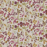 Ashbee Plum by Clarke And Clarke Designer Fabric CLARKE & CLARKE SHERWOOD COTTON - 100% Turkey MEDIUM Horizontal: and Vertical: 54 - Swanky Fabrics -