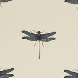 Azure Aqua by Clarke And Clarke Designer Fabric CLARKE & CLARKE EDEN COTTON - 90%;LINEN - 10% Spain MEDIUM Horizontal: 26.625 and Vertical: 12.25 54.375 - Swanky Fabrics -