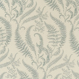 Folium Mineral by Clarke And Clarke Designer Fabric CLARKE & CLARKE EDEN COTTON - 90%;LINEN - 10% Spain MEDIUM Horizontal: 17.75 and Vertical: 31.5 54.375 - Swanky Fabrics -