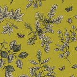 Hortus Chartreuse by Clarke And Clarke Designer Fabric CLARKE & CLARKE EDEN COTTON - 90%;LINEN - 10% Spain MEDIUM Horizontal: 13.375 and Vertical: 23.625 54.375 - Swanky Fabrics -