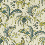 Ophelia Mineral by Clarke And Clarke Designer Fabric CLARKE & CLARKE EDEN COTTON - 90%;LINEN - 10% Spain MEDIUM Horizontal: 26.625 and Vertical: 24.875 54.375 - Swanky Fabrics -