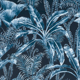 Majorelle Velvet Midnight by Clarke And Clarke Designer Fabric CLARKE & CLARKE PRINCE OF PERSIA POLYESTER - 100% India HEAVY Horizontal: 26.625 and Vertical: 24.875 53.25 - Swanky Fabrics -