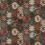Curiosity Teal by Mulberry Designer Fabric MODERN COUNTRY I LINEN - 100% Austria Horizontal: 29.156 and Vertical: 33.884 58.312 - Swanky Fabrics -