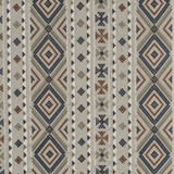 Shaftesbury Blue/Lovat by Mulberry Designer Fabric BOHEMIAN ROMANCE LINEN - 53%;POLYESTER - 28%;VISCOSE - 19% India Horizontal: 25.61 and Vertical: 12.214 51.22 - Swanky Fabrics -