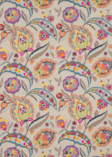 Oakwood Multi by Mulberry Fabric Mulberry Fabric Oakwood MultiFabric BOHEMIAN TRAVELS LINEN - 52%;RAYON - 48% India </p><p>Repeat: H: 25.216, V: 30.338 50.432 - Fabric Carolina -