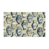 Jarron Atlanitc by Kravet Couture Designer Fabric LINEN - 100% Austria MEDIUM Horizontal: 29 and Vertical: 35 58 - Swanky Fabrics -