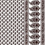 Aravaquita Chocolate by Gaston Y Daniela Designer Fabric LORENZO CASTILLO V COTTON - 61%;LINEN - 39% Spain MEDIUM Horizontal: 54 and Vertical: 5.7 54 - Swanky Fabrics -