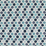 Pinata Indigo by Baker Lifestyle Designer Fabric FIESTA POLYESTER - 93%;LINEN - 7% India Horizontal: 5.122 and Vertical: 14.972 51.22 - Swanky Fabrics -