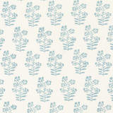 Wild Flower Soft Blue by Baker Lifestyle Designer Fabric BLOCK PARTY LINEN - 56%;COTTON - 44% India Horizontal: 5.91 and Vertical: 13.396 53.978 - Swanky Fabrics -
