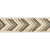 Arrowhead Grey by Kravet Couture Designer Trim BRAIDS BANDS & BORDERS RAYON - 51%;POLYESTER - 49% India Horizontal: 1.57 and Vertical: 1 1.77 - Swanky Fabrics -
